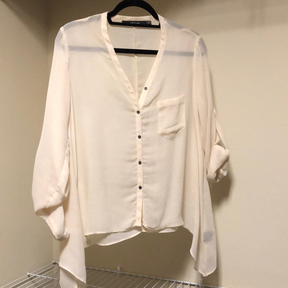 Tan linen-type shirt
